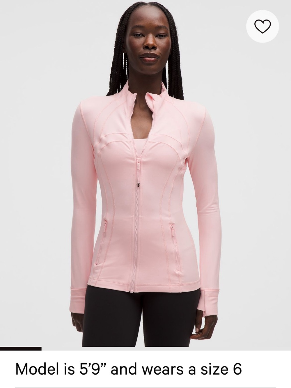 lululemon athletica Blush Pink Full-Zip Hoodie